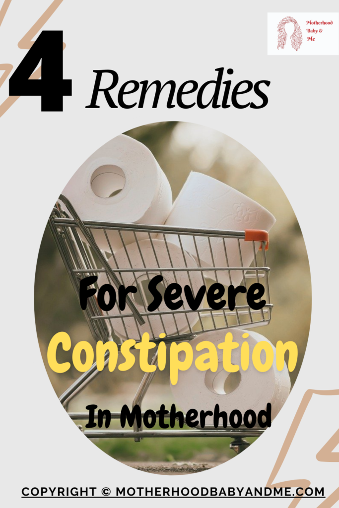 Pinterest Pin for this article on constipation during pregnancy