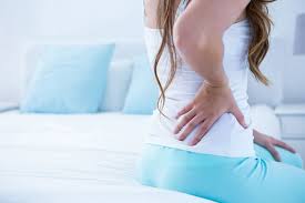 woman with back pain