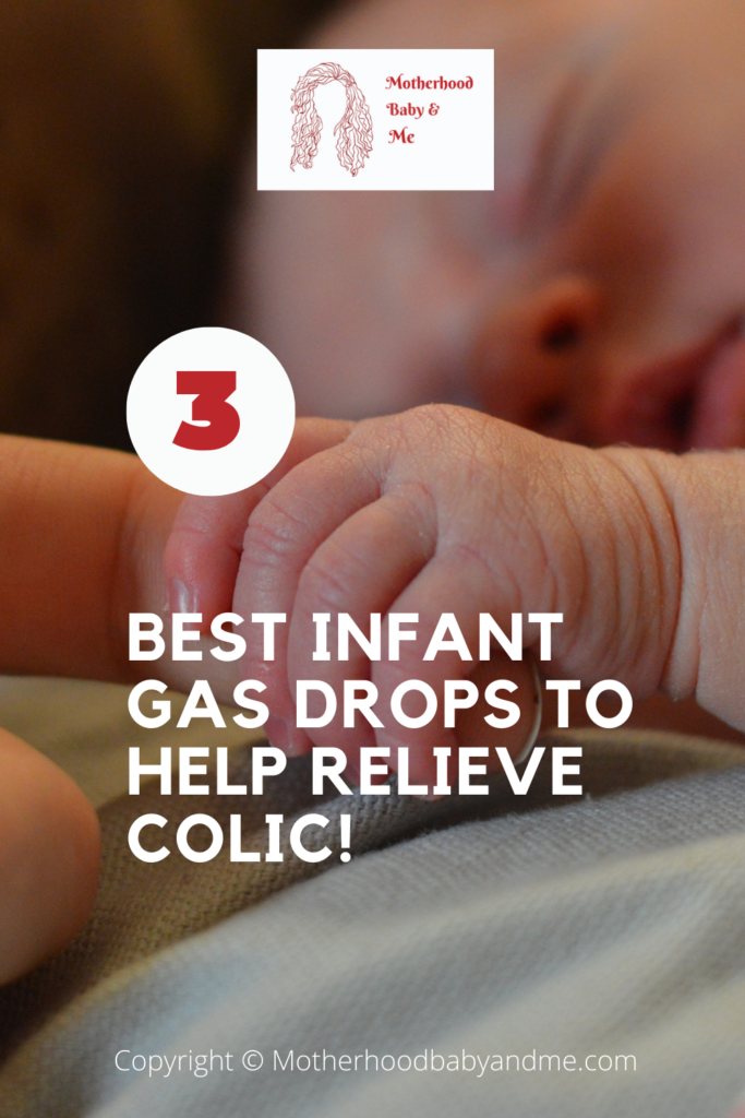 Pinterest pin for this article on best gas drop for infants to relieve colic.