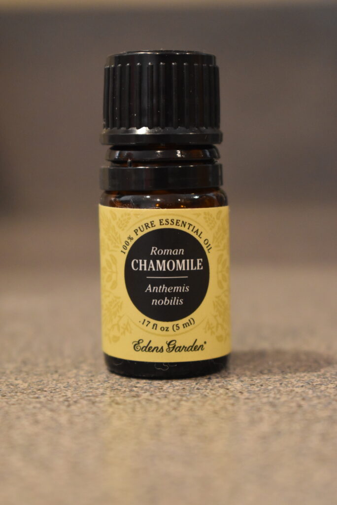 Chamomile essential oil for colicky baby