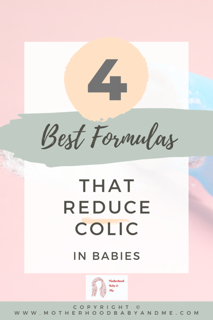 Pinterest pin for this article on best formula for colic.