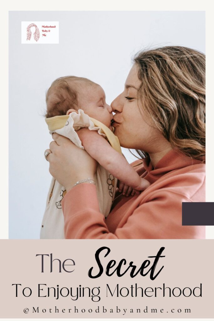 Pinterest Pin for this article accepting your new identity as mom