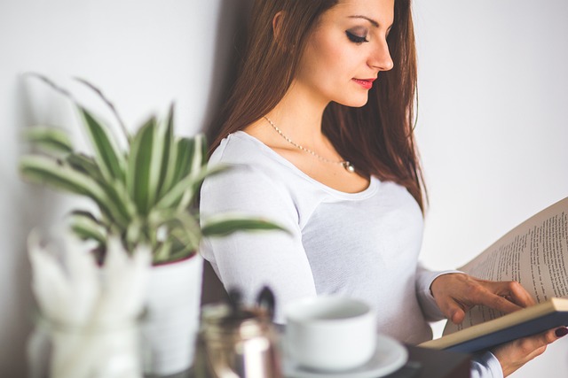 woman reading