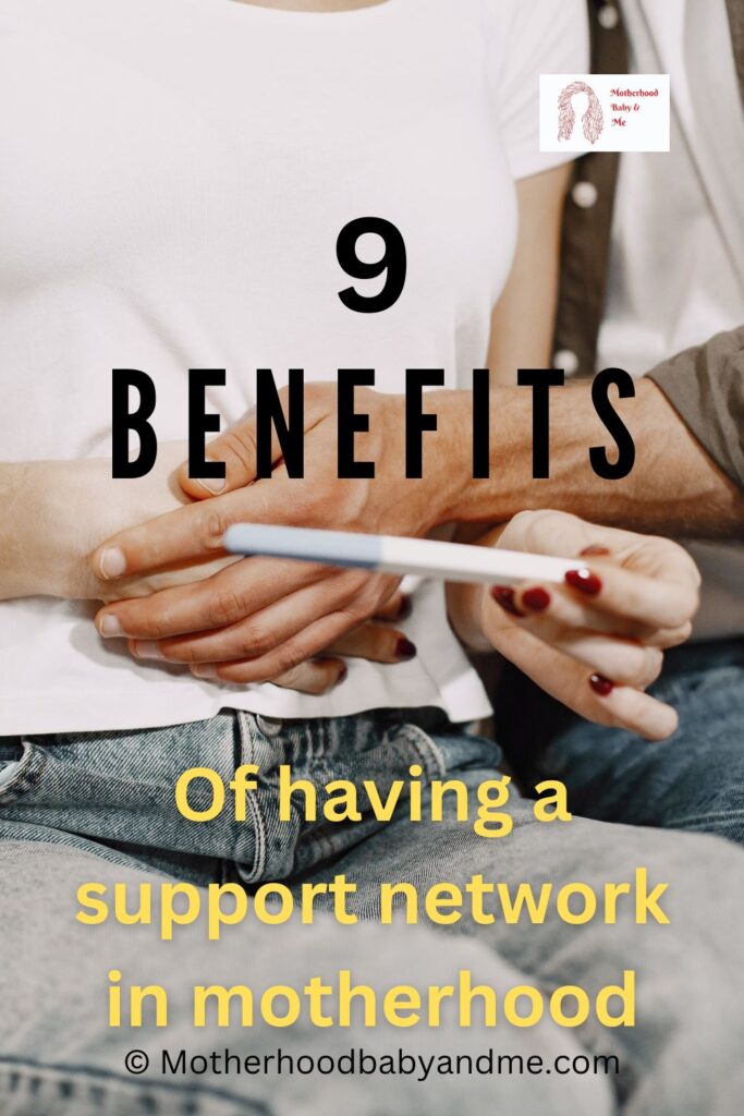 Pinterest pin for this article in the importance of having a support group in motherhood