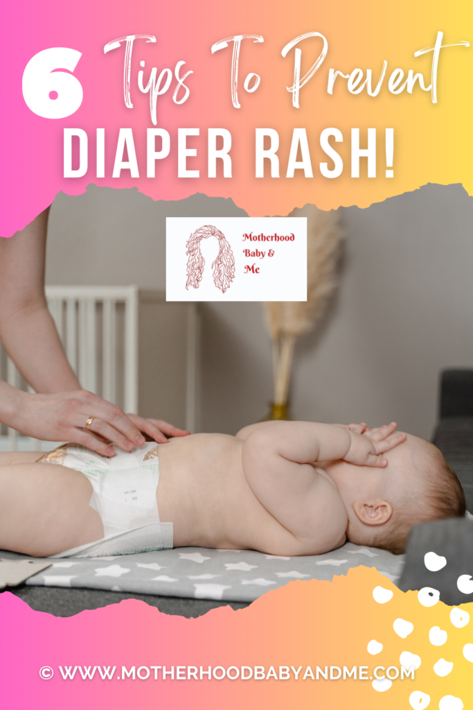 Pinterest pin for this article "6 tips for preventing and treating diaper rash" 