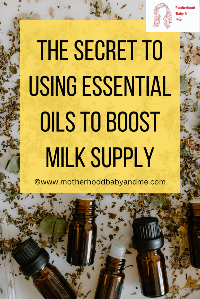 pinterest pin for this article the secret to using essential oils to boost milk supply