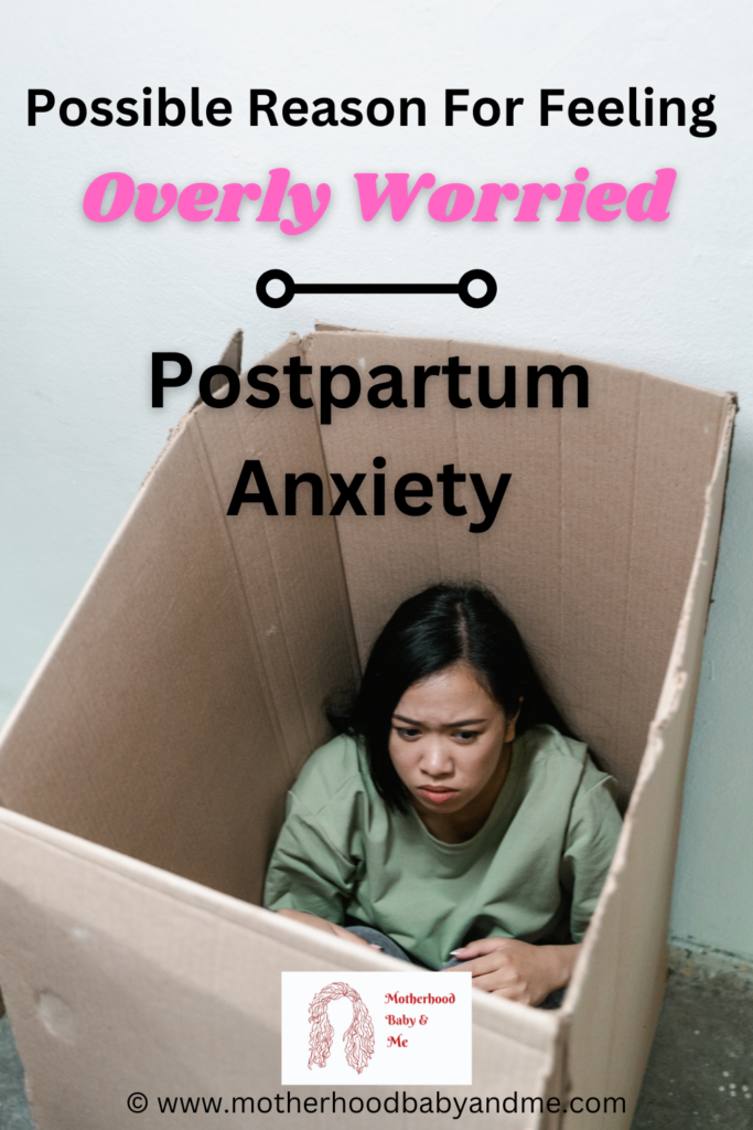 Pinterest pin for this article"Possible Reasons For Feeling Overly Worried As A Mother - Postpartum Anxiety"