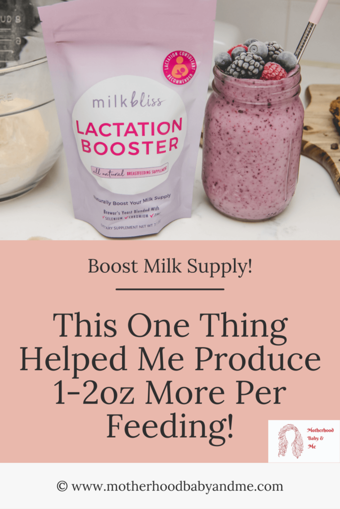 Pinterest pin for this article "This one thing helped me produce 1-2oz more per feeding" 