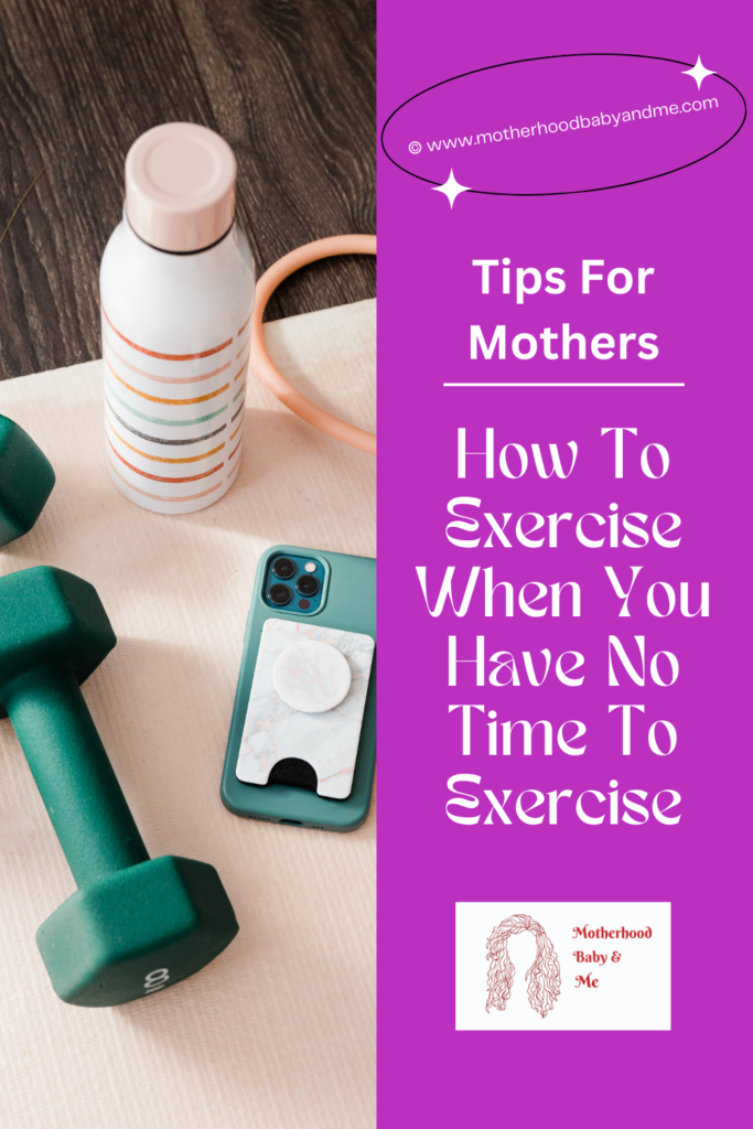 pinterest pin for this article how to exercise when you have no time to exercise