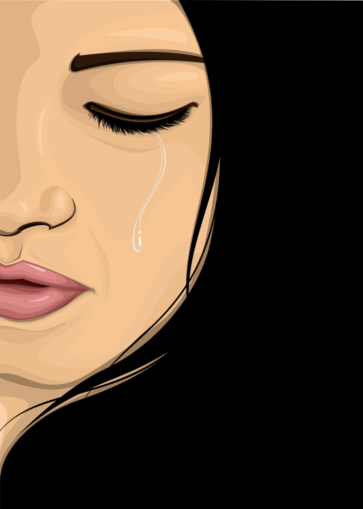 woman crying