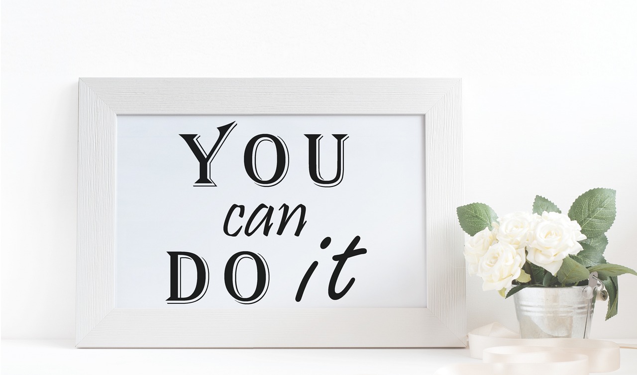 sign "you can do it"